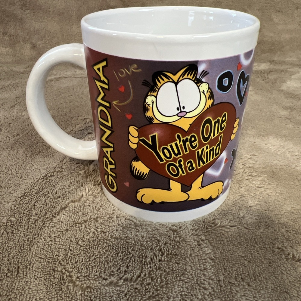 Garfield ‎ Grandma Coffee Cup "You're One of a Kind" Vintage 1997. NICE